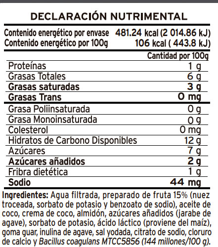 Yogur nuez